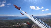 The Red Arrows were flying three times a day, five or six days a week, in Greece, in preparation for their display season (Picture: MOD). Red Arrows training in greece for coming display season 2021 DATE UNKNOWN CREDIT MOD.jpg