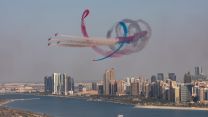 Red Arrows display in Abu Dhabi