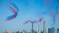 Red Arrows display in Abu Dhabi