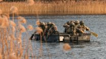 River Crossing drills on Drawsko Pomorskie Training Area (DPTA) Poland, on Ex Steadfast Defender 24022024 CREDIT MOD