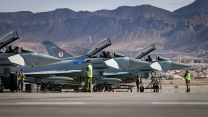 Royal Air Force 6 Squadron Typhoons at Nellis Air Force Base during Exercise Red Flag 25 