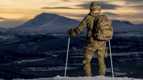 A marine during the Cold Weather Winter Warfare Course