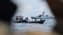 Royal Marine boarding team visited a small fishing vessel to observe fishery patterns and gain understanding of regional activity 06112021 CREDIT MOD.jpg