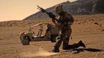 Royal Marine reloads weapon while taking simulated contact during Exercise Green Dagger 10102021 Credit Crown.jpg