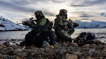 The technical reconnaissance mission was conducted on the shores of an Arctic fjord (Picture: MOD)