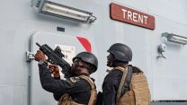 Royal Marines on board HMS Trent conducted boarding exercise with the Nigerian Forces as part of an Anti-Piracy exercise  29102021 CREDIT MOD.jpg
