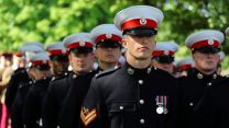 Royal Marines parade on Salisbury Armed Forces Day 