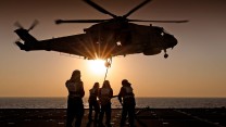 Royal Navy helicopter & crew