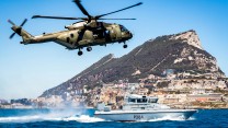 Royal Navy Merlin in Gibraltar