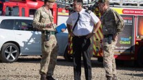 Army battle a wildfire on Saddleworth Moor