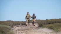 Army battle a wildfire on Saddleworth Moor