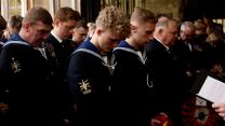 Serving and nonserving Royal Navy Submariners gather for annual Remembrance Service 06112022 CREDIT Royal Navy Scotland