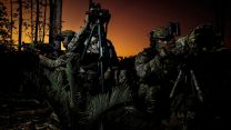 Shore Reconnaissance Team (SRT) from Surveillance and Reconnaissance Squadron (SRS) are seen here conducting sensor training and patrolling techniques on exercise Predators Run in Australia (Picture: MOD)