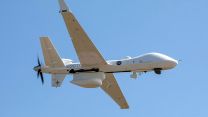 SkyGuardian Protector aircraft over RAF Waddington during a sortie 08092021 CREDIT MOD
