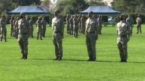 Socially distanced 2 YORKS promotion parade in Cyprus.