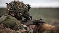 Soldier from 2RGR fires his personal SA80 weapon during a live fire range on Exercise Wessex Storm 17042023 CREDIT MOD Crown Copyright.jpg