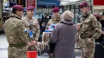 Soldiers collecting donations at Liverpool Street for RBL's London Poppy Day 04112021 Credit MOD.jpg