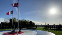 Soldiers from Harrogate marked Remembrance Sunday whilst in Normandy 13112022 CREDIT BFBS