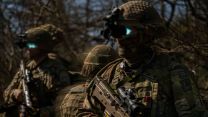 Soldiers from the 2 Battalion The Royal Anglian Regiment train for fighting in woods and forests 26022024 CREDIT MOD