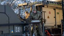 Soldiers from the British Army's Royal School of Artillery learn how to operate the Archer mobile howitzer in Sweden (Picture: MOD)