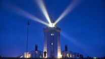 South Foreland Lighthouse in Dover turned on in tribute to Dame Vera Lynn 17062021 CREDIT National Trust