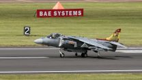 A Spanish Harrier on the runway at RAF Fairford (Picture: MOD).