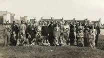 Staff of one of the main contractors responsible for helping construct RNAS Culdrose and their families outing