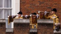 State Trumpeters at The Principal Proclamation of King Charles III at St. James's Palace (Picture: MOD).