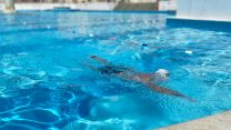 Swimming stage of the Plymouth Rehabilitation Triathlon 23062022 CREDIT BFBS.jpg