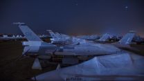 The 2,550 feet elevation of the 'boneyard' makes preservation easy (Picture: US Department of Defense). 
