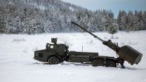 The Archer getting ready to fire a round during a training exercise for the British Army in Sweden (Picture: MOD)