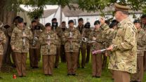 The Band and Bugles of the Rifles and The Band of the Brigade of Gurkhas will be the first group of massed bands in the funeral procession 13092022 CREDIT MOD Crown Copyright.jpg