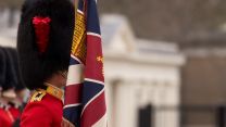 The Grenadier and Coldstream Guards faced Major General inspection in ceremonial gear, bearskin 10032022 CREDIT MOD CROWN COPYRIGHT.jpg