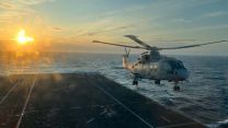 The Merlin returns to Albion at sunset 26072023 CREDIT Royal Navy.jpg