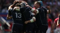 The Navy celebrate Craig Duncan's try Credit Alligin Photography Date 30042022.jpg
