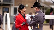 The Princess of Wales is presented with her own Leek emblem 01032023 CREDIT MOD Crown Copyright.jpg