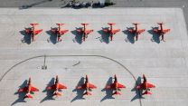 The RAF Red Arrows arrived at RAF Akrotiri to refuel and prepare next journey 28092021 Credit MOD Crown Copyright.jpg