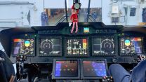 The RFA Tiderace's Elf had a very busy day learning to fly a Merlin Helicopter with 814 NAS 17122021 CREDIT RFA Tiderace Twitter.jpeg.jpg