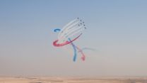 The Red Arrows soared above Expo 2020 Dubai to mark the opening week of the event 08112021 Credit MOD.jpg
