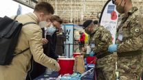 The Royal British Legion’s London Poppy Day Under coronavirus restrictions personnel at static collection station (Picture: MOD).