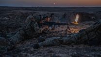 The Royal Irish Regiment on Ras Madrakah Joint Training Area on Exercise Khanjar Oman 21 (Picture: MOD). The Royal Irish Regiment on Ras Madrakah Joint Training Area Ex Khanjar Oman 21 22102021 Credit Crown.jpg