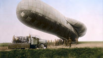 The ascent of a Kite Balloon on the Western Front, October 1916 (Picture: The Vimy Foundation).