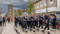 The crew of the HMS Triumph has exercised its freedom of Newton Abbot 02042023 CREDIT Royal Navy MOD.jpg
