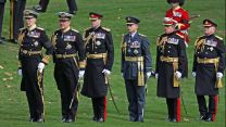 The head of each military branch were also in attendance during the procession 