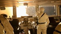 The largest Houthi attack to date in the Red Sea was successfully repelled by HMS Diamond and US 10012024 CREDIT MOD