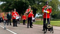The mascot for the Staffordshire Regiment Association Watchman VI received a promotion 03092023 CREDIT BFBS