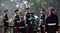The reservists of 206 (Ulster) Battery, Royal Artillery mark the official proclamation in London of Charles III as King with a 21 Gun salute at Royal Hillsborough Castle (Picture: MOD).
