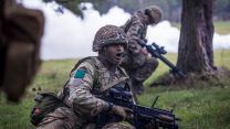 Troops from C Company, 3rd Battalion The Parachute Regiment on live-fire exercise Yellow Assault at STANTA training area in Norfolk