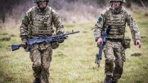 Troops from C Company, 3rd Battalion The Parachute Regiment on live-fire exercise Yellow Assault at STANTA training area in Norfolk