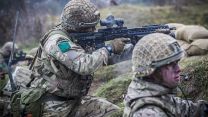 Troops from C Company, 3rd Battalion The Parachute Regiment on live-fire exercise Yellow Assault at STANTA training area in Norfolk